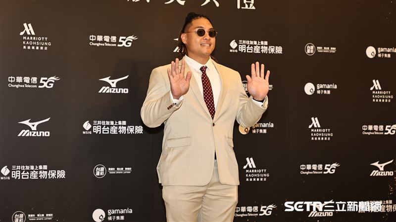 味全龍捕手吉力吉撈．鞏冠。（圖／記者劉彥池攝影）