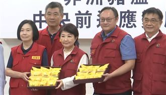 非洲豬瘟、解禁、盧秀燕、檸檬餅、防疫人員、清零成功、菱角（圖／翻攝畫面）