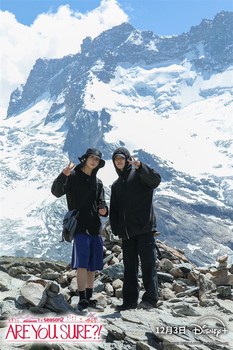 Jimin與柾國走遍瑞士與越南。（圖／Disney+提供）