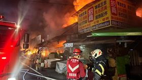 南門市場大火。（圖／翻攝自張善政臉書）