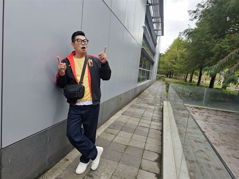 馬力歐昨錄影受訪。（圖／記者蔡維歆攝影）