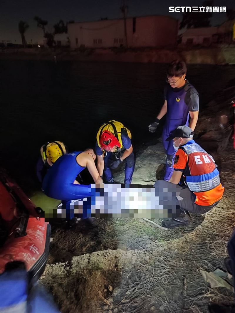 林姓老翁尋獲時已成冰冷遺體。（圖／翻攝畫面）