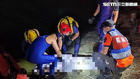 消防局,台南,魚溫,老翁,兒子,父親,溺水（圖／翻攝畫面）