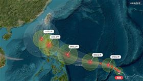 氣象粉專分享鳳凰颱風最新動態，指這樣的走勢對台灣而言最不利。（圖／翻攝自台灣颱風論壇｜天氣特急臉書）
