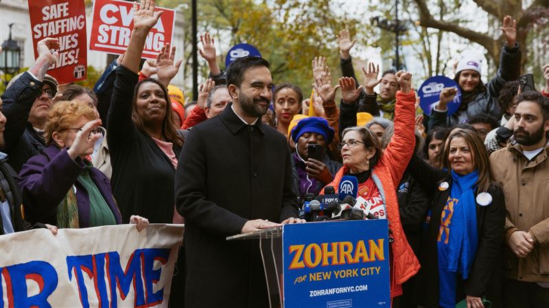 被一向厭惡左派的川普，視為眼中釘的民主黨新星曼達尼，4日當選紐約市長。（圖／翻攝自X平台 @ZohranKMamdani）
