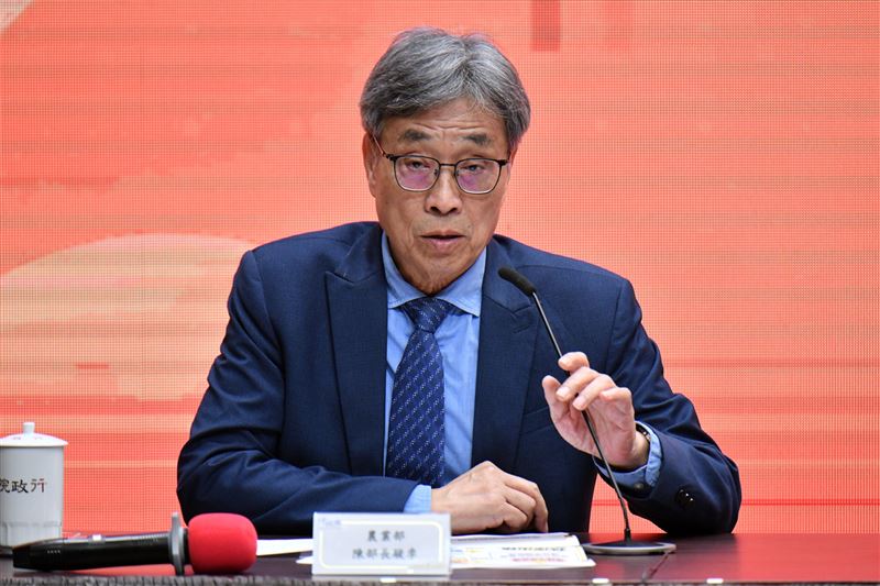 農業部長陳駿季出席行政院會後記者會（圖／行政院提供）