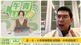 民進黨台中市議員周永鴻痛批，盧秀燕無能又公然說謊，應負起最大責任（圖／翻攝自《午青LIVE》）