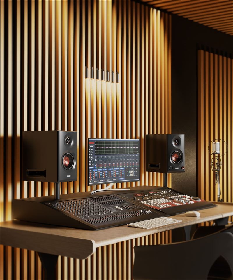 EDIFIER MR5可透過EDIFIER ConneX App進行更精細的聲學調校