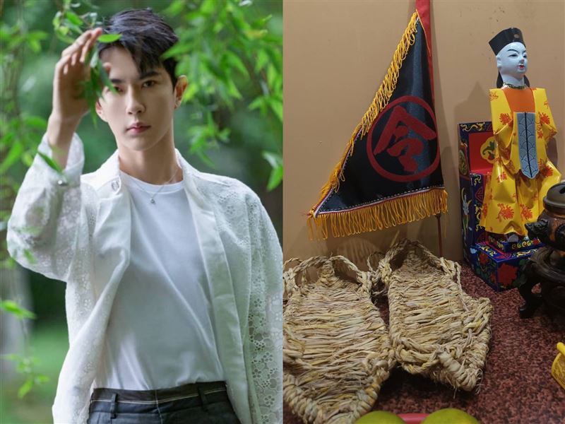 殺于朦朧兇手難逃了！城隍爺出手，特製紙人、草鞋、黑令旗住于朦朧魂魄抓邪惡之人。（圖／《嘉邑二隍殿 安溪二城隍爺》乩身林侑均提供、翻攝自IG @alanyu0615）