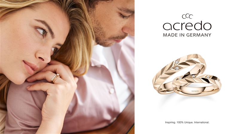 德國精品婚戒品牌 acredo 進駐台北遠百A13，台灣首家獨立專門店盛大開幕。（圖／業者提供）