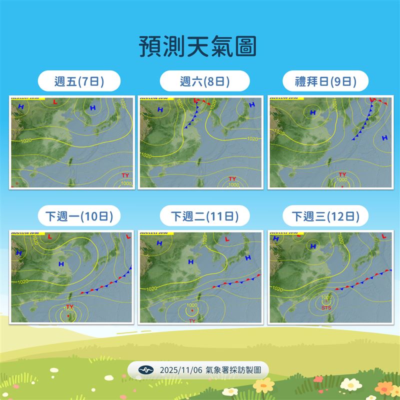 鳳凰颱風預計下週二、三最接近台灣。（圖／氣象署）
