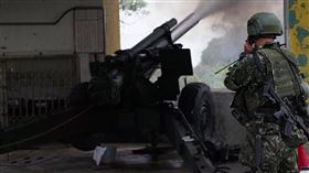 砲兵火力打擊。（馬祖防衛指揮部提供）