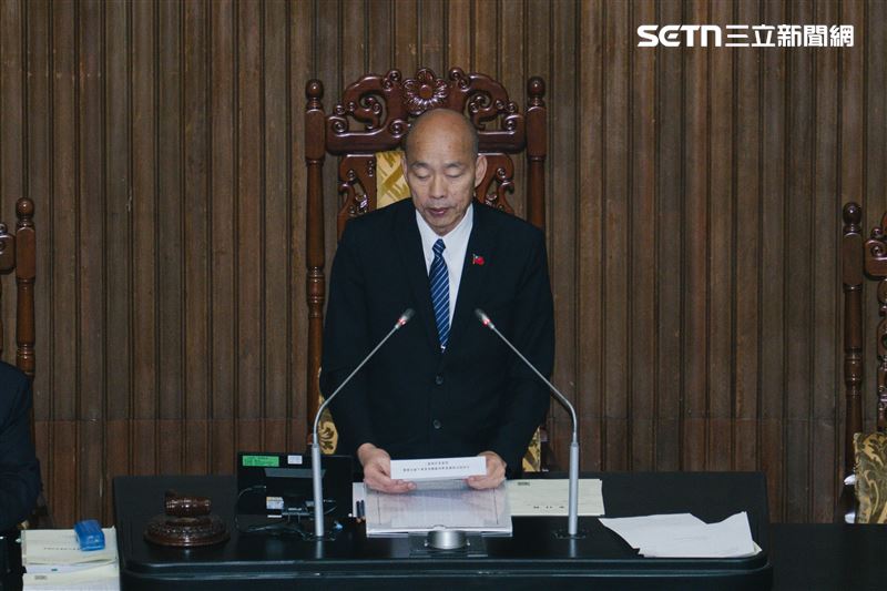 立法院長韓國瑜宣布，4名NCC被提名人皆遭到否決。（圖／記者楊士誼攝影）