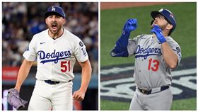 道奇續留孟西（Max Muncy）和維西亞（Alex Vesia）。（圖／美聯社／達志影像）