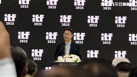 台北國際旅展開展交通部長陳世凱致詞。（圖／記者李育道攝影）