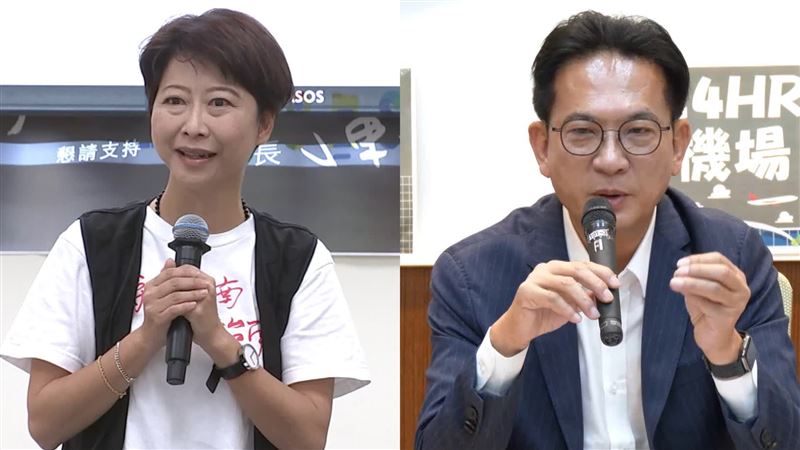 民進黨立委陳亭妃（左）、林俊憲（右）拚黨內台南市長初選。（圖／資料照）