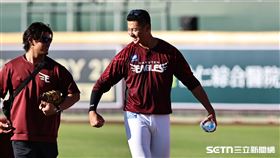 亞洲職棒交流賽，樂天金鷲台灣籍投手蕭齊。（圖／悍創運動行銷提供）