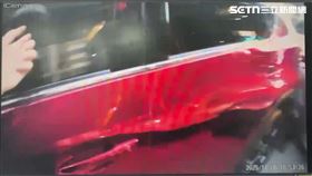 松山分局警員誤將女主持人當成嫌犯盤查惹議。（圖／翻攝畫面）