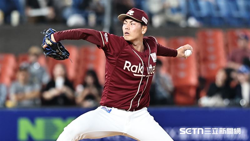 樂天金鷲先發投手古賀康誠。（圖／記者劉彥池攝影）