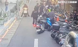 台北,中山區,衝突,警方,債主,砍殺,大亂鬥（圖／翻攝畫面）