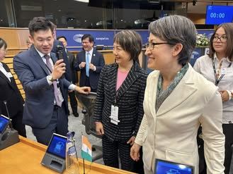 蕭副總統訪歐發表IPAC大會演說，范雲：見證歷史一刻。（圖／翻攝范雲臉書）