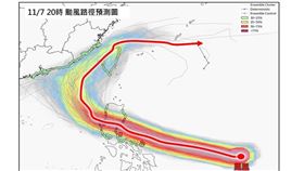 專家說明，鳳凰在登陸台灣前後，強度就會因為中央山脈而明顯減弱。（圖／取自林老師氣象站）