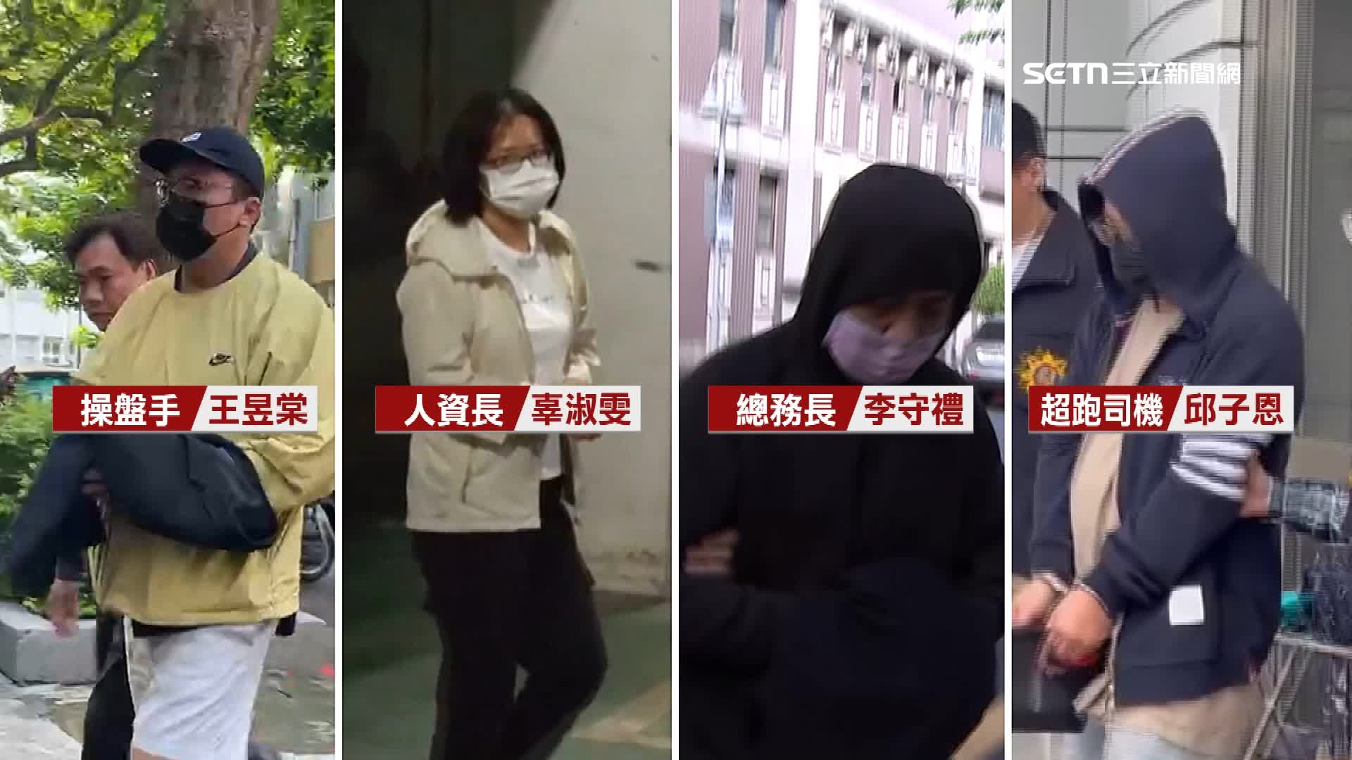 北院裁定太子集團在台的核心幹部4人羈押禁見