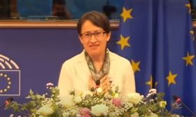 台灣外交重大突破，蕭美琴現身歐洲議會演說（圖／翻攝自駐雪梨台北經濟文化辦事處臉書）