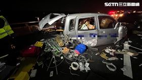 國道,車禍,追撞,故障,臨停,慘況,國3,龍井,台中,連環車禍（圖／翻攝畫面）