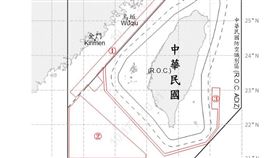 國防部指出，自7日午6時至8日上午6時，偵獲中共26機艦船持續在台海周邊活動，國軍嚴密監控與應處。（圖／國防部）