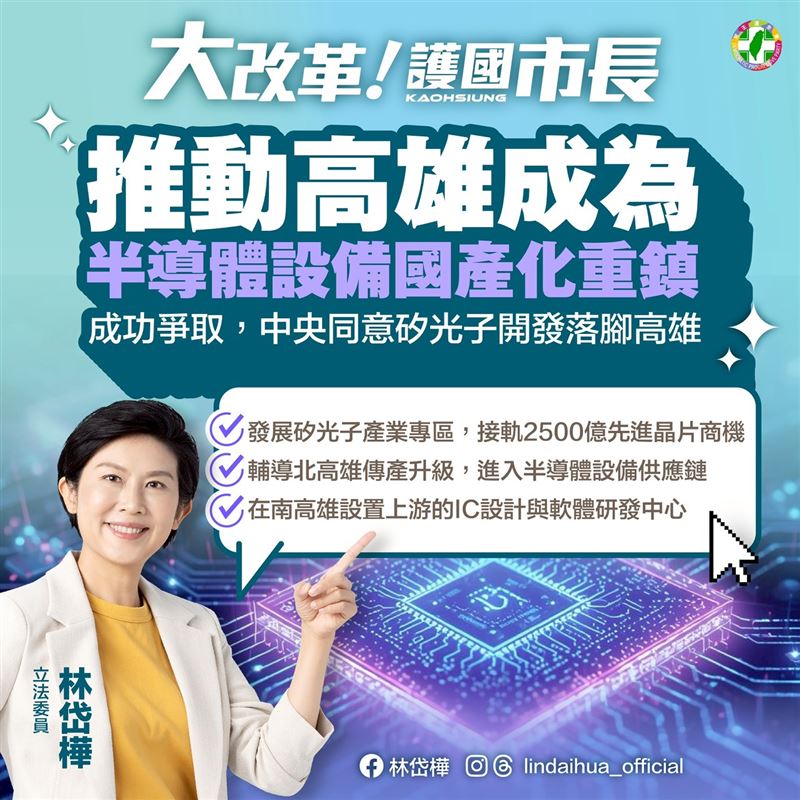 推動科技產業，高雄成為半導體設備國產化重鎮