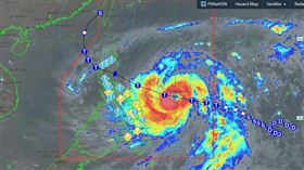 從畫面上可見，鳳凰颱風又肥又厚，威力不可小覷。（圖／翻攝自PAGASA）
