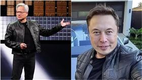 馬斯克想蓋一座大型晶圓廠，不過黃仁勳認為，要做到台積電（TSMC）那種水準，幾乎不可能。（組合圖／資料照、馬斯克X）