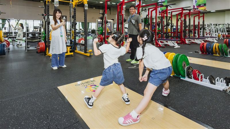 國訓園區重量訓練室導覽。（圖／國訓中心提供）