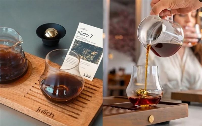 杜拜咖啡館Julith近來推出一款咖啡要價約台幣3萬元的咖啡,打破世界紀錄。(圖/翻攝自Instagram@julith.coffee)