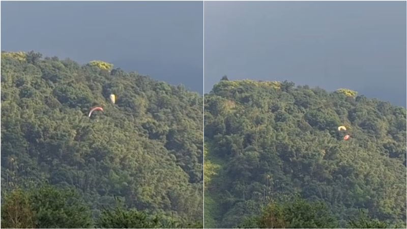 2具飛行傘空中纏繞秒墜山林 業者回應了
