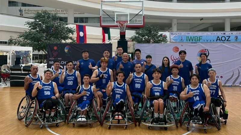 台灣輪椅籃球代表隊出戰2025大洋洲亞洲盃輪椅籃球錦標賽。（圖／中華帕拉林匹克總會提供）