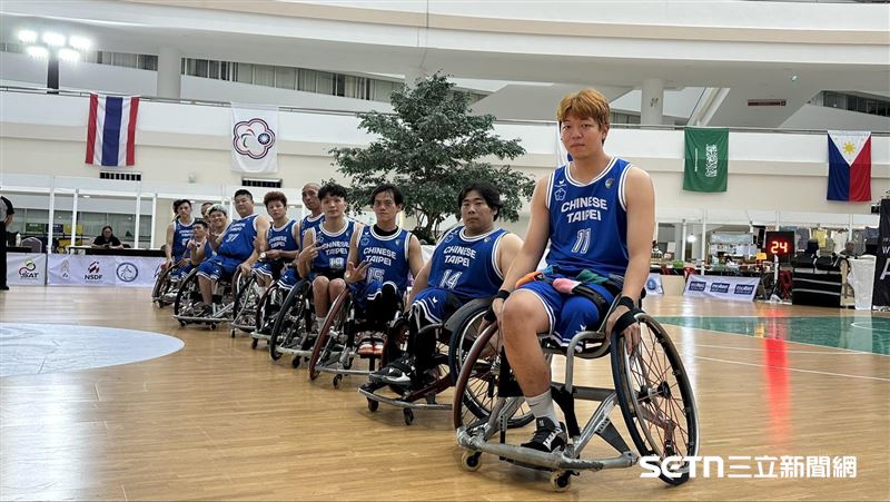 2025大洋洲暨亞洲盃輪椅籃球錦標賽台灣代表隊。（圖／記者蔡厚瑄攝影）