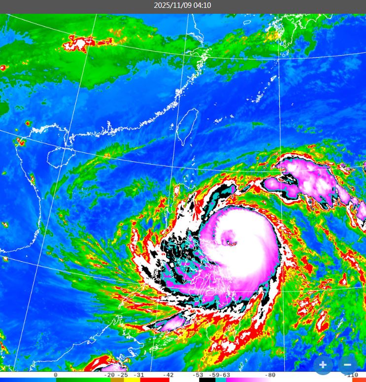 鳳凰颱風明日至下週四（13日）颱風最靠近台灣。（圖／中央氣象署）