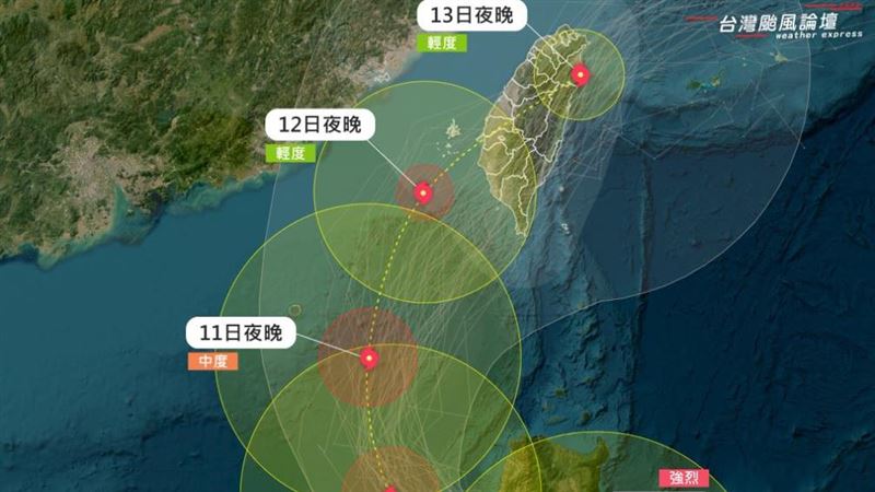 鳳凰拚強颱達巔峰!穿心颱這時暴風圈觸陸