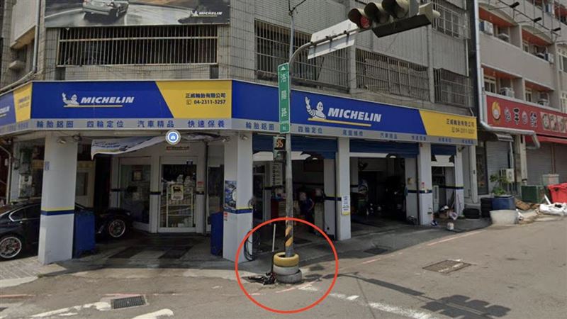 台中「3輪胎套燈桿」神操作!30年已救2命