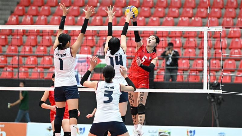 台灣U16女排克服身材劣勢奪下亞軍。（圖／AVC亞洲排球聯合會提供）