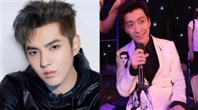 吳亦凡（左）出現在喬任梁（右）虐殺名單中。（圖／翻攝自吳亦凡、喬任梁微博）