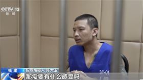 魏家重要成員陳大衛，因肆意處決人，甚至做出「殺人祭天」的毫無人性的殘暴舉動。他受審時對殺人行為表示「無感」。（圖／翻攝畫面）