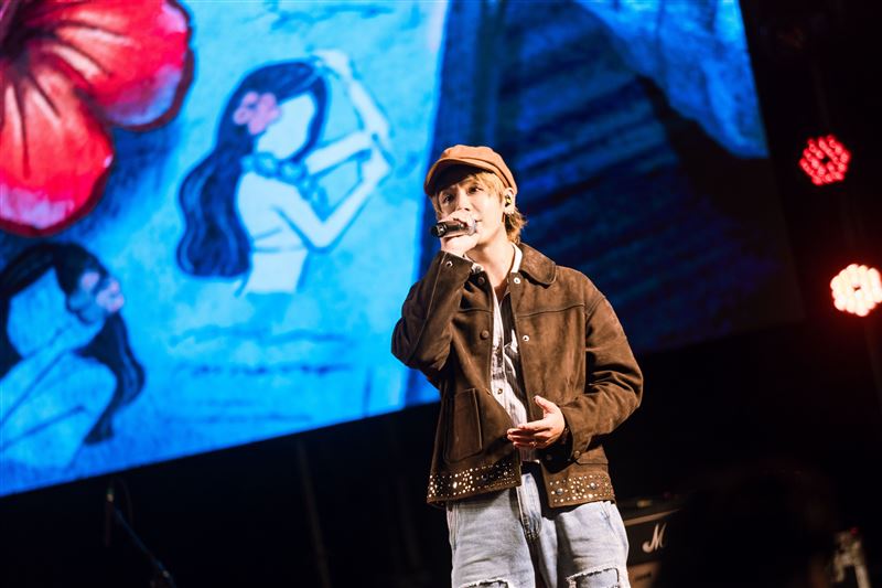 鼓鼓出席心田中音樂節開唱。（圖／2025台灣米倉田中馬拉松提供）