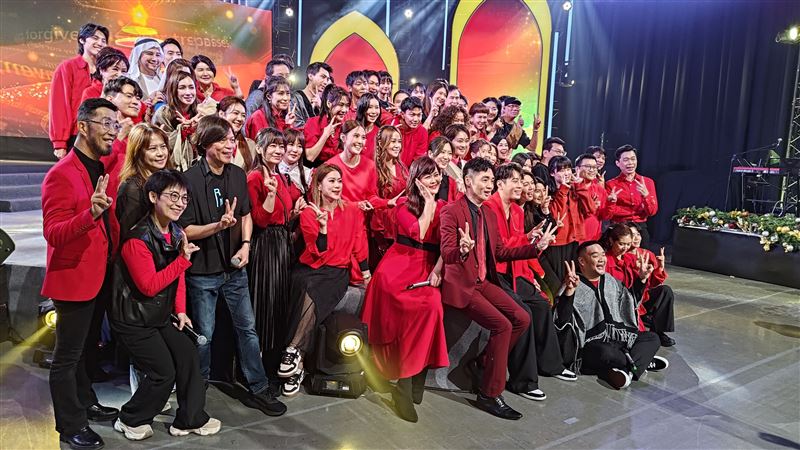 藝起發光參與《聖誕音樂慶典》錄影。（圖／記者鍾智凱攝影）