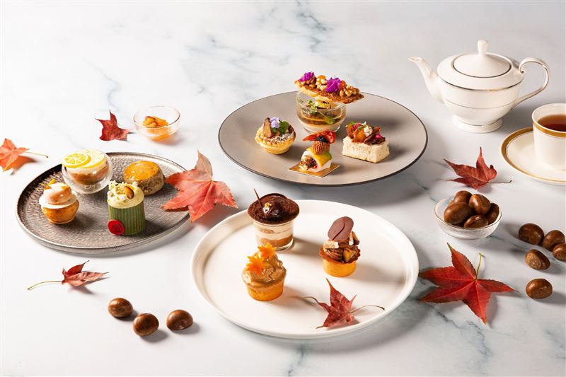 台北萬豪絢栗多彩下午茶。（圖／飯店旅宿業者提供）