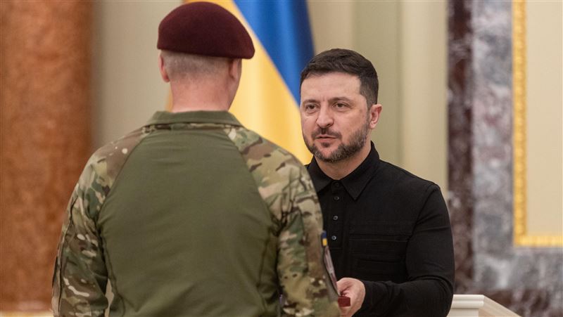 烏克蘭總統澤倫斯基（Volodymyr Zelenskiy）表示，俄羅斯共發射了超過450架無人機與45枚飛彈。（圖／翻攝自X平台 @ZelenskyyUa）