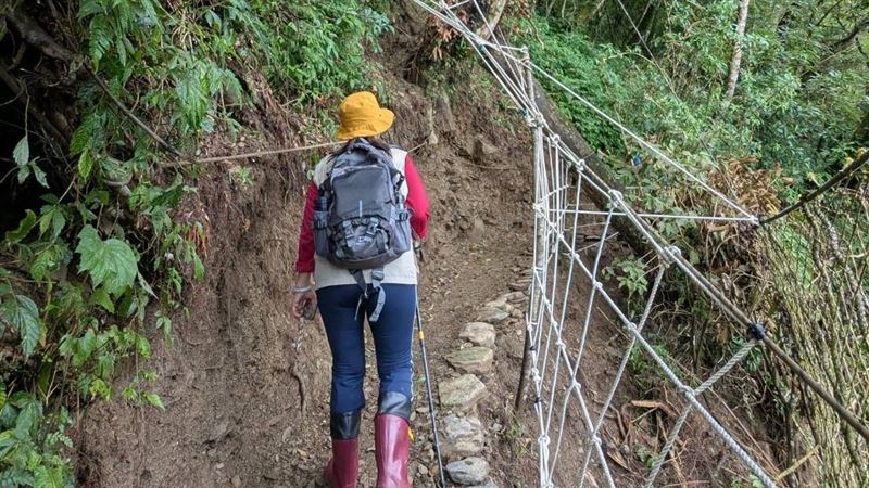 北大武山步道進度順利　預計10/1可開放北大武山步道7月受西南氣流豪雨災害，多處崩塌嚴重，暫時封閉以進行整修，經林業及自然保育署屏東分署全力投入搶修，進度順利，預計可在9月底前完成修復，並於10月1日重新對外開放。（林業及自然保育署屏東分署提供）中央社記者李卉婷傳真　114年9月17日