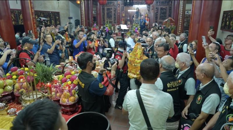 白沙屯三媽抵達贊境點安座。（圖／寶島神很大）